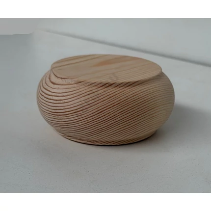 Bútorláb fa szekrényláb pogácsa erdeifenyő átm. 100x45 mm esztergált borovi GW