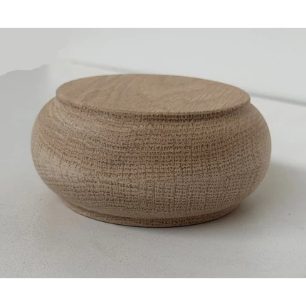 Bútorláb fa szekrényláb pogácsa tölgy átm. 100x45 mm esztergált GW