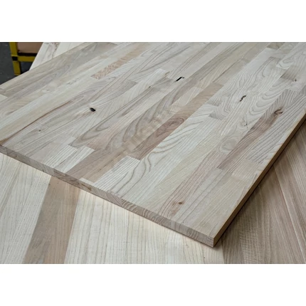 Táblásított kőris falap HT 18 mm 2000x600 mm Rusztikus 1,2 m2/tábla asztallap kőrisfa ZA HU++