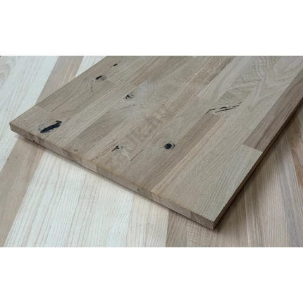 Táblásított tölgy falap HT 18 mm 1500x400 mm Rusztikus 0,6 m2/tábla asztallap tölgyfa ZA HU++