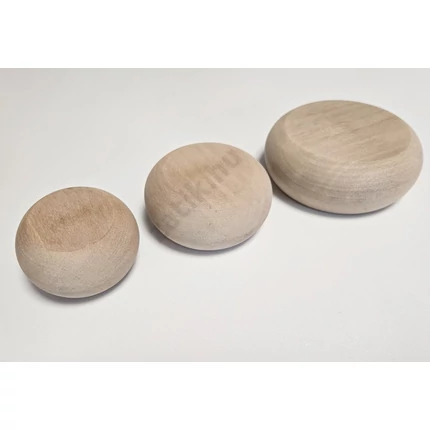 Bútorláb fa szekrényláb pogácsa cseresznye átm.  55x34 mm esztergált HEF2