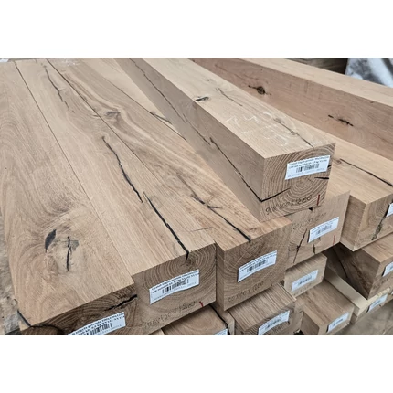 Gyalult tölgyfa gerenda 100x100x1600-1700 mm asztalláb kb. 14 kg NY154