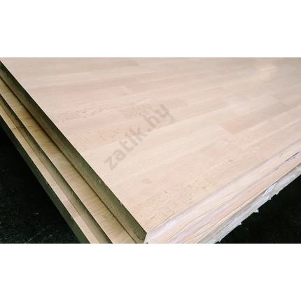 Asztallap táblásított gőzölt bükkfa HT 27 mm 3000x1200 mm  A min. 3,6 m2/tábla DO