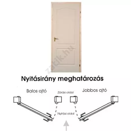 Beltéri ajtó betétmintás M1  100x210 cm tele jobb gerébtokkal gipszkarton falhoz ZAT