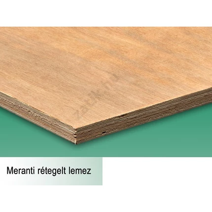 Rétegelt lemez meranti  9x2440x1220 mm BB/CC 2,9768 m2/tábla PNF