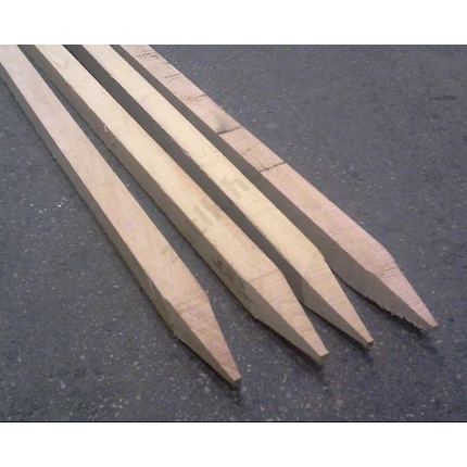 Akác karó hegyezett 22x22x 800 mm  4 db/csomag geodéziai jelölő karó HU++ NY