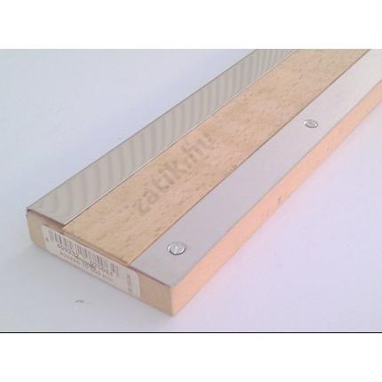 Küszöbsín rozsdamentes acél 1300 mm hosszú 20 mm széles 2 db/ csomag + csavarok (zöld)