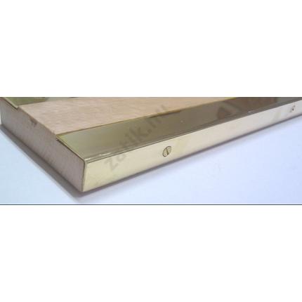 Küszöbsín réz hajlított 1000 mm hosszú 20 mm széles 2 db/csomag  + csavarok (piros)