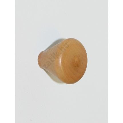 Bútorgomb műanyag átm. 24x23 mm kúpos cseresznyefa színű