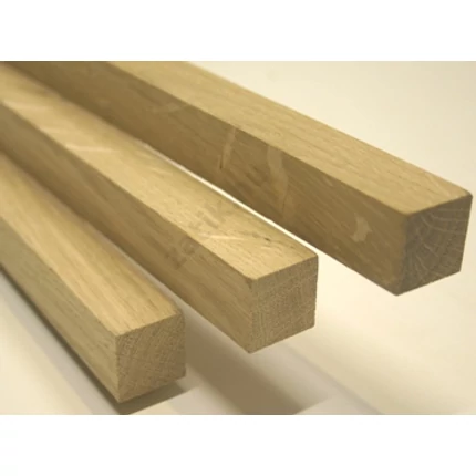 Gyalult négyszögléc tölgyfa 28x28x900 mm keményfa barkácsléc HU++