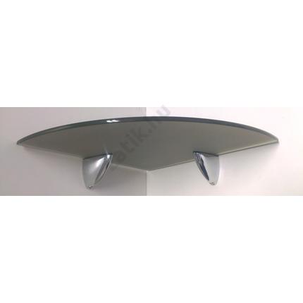 Üvegpolc 250x250 mm bronz íves sarokpolc