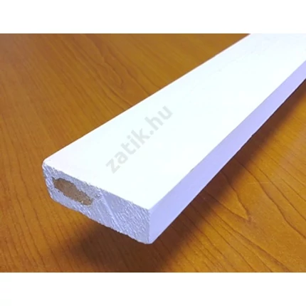 Gyalult négyszögléc fehérre festett 16x 45x1200 mm barkácsléc