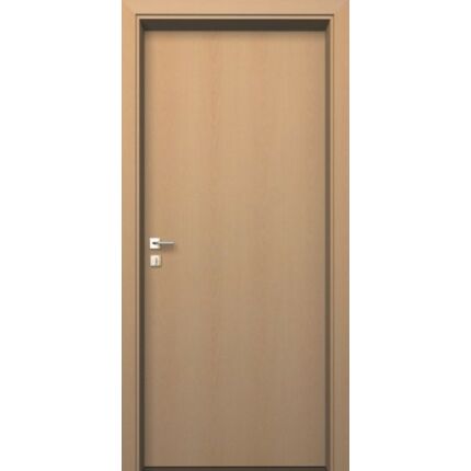 Beltéri ajtó  dekorfóliás    Bükk szín   90x212x14 cm tele balos DIN E4  utólag szerelhető tokkal