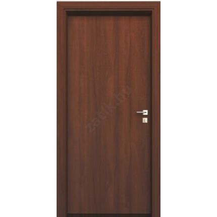 Beltéri  ajtó dekorfóliás ÁTJÁRÓ TOK diófa szín 75-90-100x210x10 cm ÍVES kialakítás