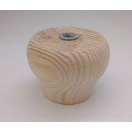 Bútorláb fa szekrényláb hagyma borovi fenyő átm.  60x45 mm MF HU+