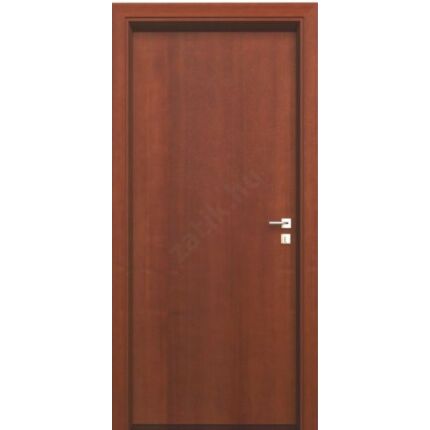 Beltéri ajtó dekorfóliás mahagoni szín  90x210x12 cm tele jobbos MIX AKÁC ÍV47  íves tokkal