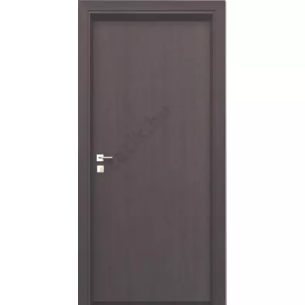 Beltéri ajtó dekorfóliás Wenge szín100x210x10 cm tele balos X ÍV54  íves tokkal szép hibás