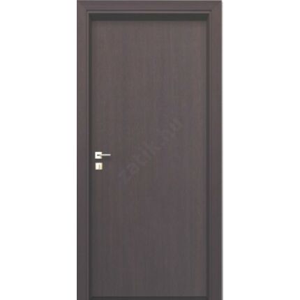 Beltéri ajtó dekorfóliás Wenge szín100x210x10 cm tele balos X ÍV54  íves tokkal szép hibás